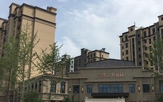 青島城陽(yáng)區(qū)鑫江桂花園黃金麻石材外墻效果圖