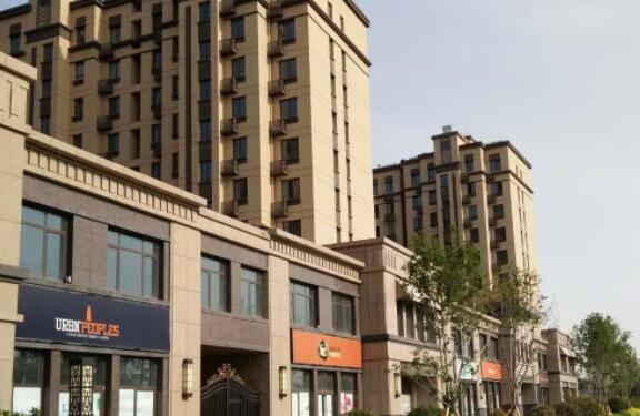 青島城陽(yáng)區(qū)鑫江桂花園黃金麻石材外墻效果圖